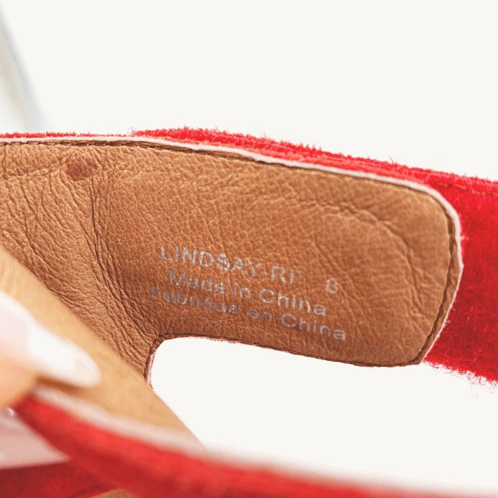 Jeffrey Campbell Red Gingham Lindsay Sandal - Picture 10 of 11
